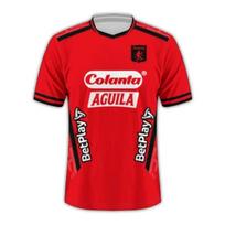 Futbolo marškinėliai América De Cali 2026 Namų komplektas 3D spausdinti Suaugusiems Vaikams Athleisure Marškinėliai Šeimos derinimas Greitai džiūstantys Minkšti Lengvi S