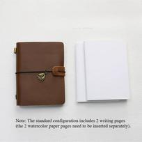 New Leather Handmade Retro Watercolor Book Travel Sketch Hand Account Water Color Painting Creation Portable Hand Painting Book ruda
