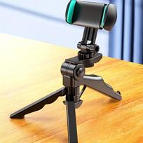 Mobile Phone Holder Tripod Table Top Phone Stand Mini Handheld Tripie Selfie Stick juoda