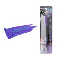 1Pc Metallic Brush Pens Glitter Marker Calligraphy Soft Tip Markers Pen for Graffiti Drawing Album DIY Scrapbooking Art Supplies violetinė