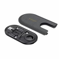 Mini Multi-Functional Organizer 3A USB C Cable Portable Fast Charging Data Cord Wire Set with Card Case SIM Toolkit Travel juoda