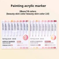 LANGUO Acrylic Paint Soft Tip Markers 18/99 Colors/set Acrylic Paint Pen for Graffiti Stone Glass Wood DIY Crafts Art Markers
