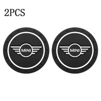 2 vnt. automobilio silikoninis padėkliukas nuo slydimo puodeliui su vandeniu, gėrimui, skirtas MINI Cooper JCW WORKS R55 R56 F55 F56 R57 R58 R59 R60 R50