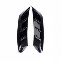 Front Rear Car Headlight Eyebrow Sticker Pair LED Light Trim Cover Carbon Fiber Decor Decal for Auto Lamp Eye Lid Decoration