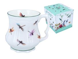 Kubek Babuni Ważki Carmani Ceramiczny Prezent Do Herbaty 300Ml Zdobiony