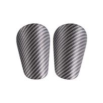 Knee Protector Imitation Carbon Fiber Shin Guards Small Size Care Protective Soccer Pads Practicing Playing Football Knee Pads