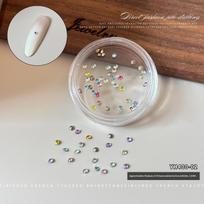 Crystal 3D Pointed Bottom Rhinestones for Nail Art Assorted Decals for Manicure Decoration Salon Use