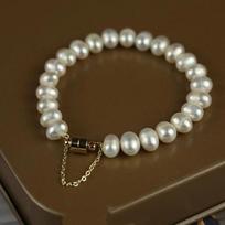 Freshwater Pearl Bracelet Women Stylish Handmade Jewelry for Girlfriend Anniversary Celebration