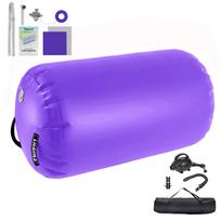 Pripučiamas gimnastikos ritinys 120x90 cm – violetinis