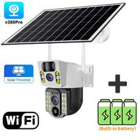 4g SIM kortelė Saulės energijos saugos apsauga Wifi stebėjimas Išmanus naktinio matymo aptikimo funkcija Vandeniui atspari kamera WIFI CCTV Camera