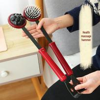 Daugiafunkcis rankinis masažuoklis: Nugaros ir pečių mušamieji instrumentai, meridianų terapija ir braukiamoji masažo lazda Main picture massage hammer