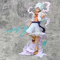 23cm One Piece figūrėlės Saulės Dievas Gear 5 Nika Žingsniuojantys Debesys Veiksmo Žaibo Monkis D Luffy Modelis Lėlė PVC Kolekcionuojama Statulėlė Žaislas