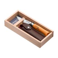 Opinel N°08 Dovanų dėžutė iš anglinio plieno, buko