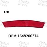 For Mercedes Benz ML Class W164 2009~2011 Rear Bumper Tail Lamp Reflector Light Red Lens Reflective Panel 1648200374 1648201574