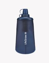 LifeStraw Peak Series sulankstomas spaudžiamasis buteliukas 650 ml - Mountain Blue