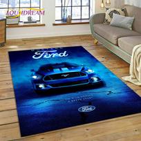 Classics 3D F-Ford GTR Mustang Car Rug Carpet for Living Room Bedroom Home Decor,Floor Mat Non-slip Decoration for Sofa Doormat 40x60cm( 15x23in )