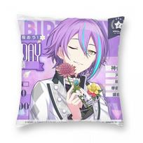 Project SEKAI Kamishiro Rui Birthday Square Pillowcase Polyester Linen Velvet Printed Decor Throw Pillow Case Bed Cushion Cover 12x12Inch