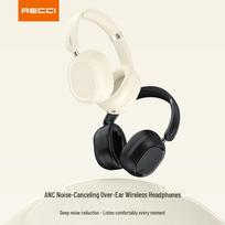 Recci REP-W79 ANC Noise-Cancelling Over-Ear Bluetooth Headphones smėlis