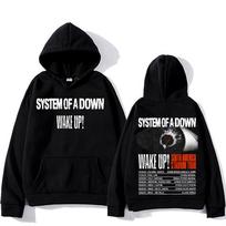System-of A Down Band Hoodies Wake Up South America Stadium Tour 2025 Pullovers Heavy Metal Trends Sweatshirts Men Women Hoody S