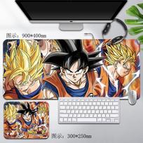 Japanese Hot Blood Anime Super Popular Dragon Ball Mouse Pad Son Goku Printing Pattern Large Size Gaming Keyboard Office Desk Mat  Saiyan Animation 21x26cm