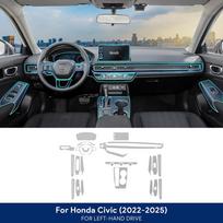 Tpu Film for Honda 11th Civic Hybrid Version -2025 Car Interior Sticker Dashboard Screen Protection Film Car Transparent 10.2 inch Dashboard