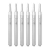 6Pcs Refillable Empty Brush Pen Clear Empty Paint Pen Acrylics Empty Marker For Painting on Paper Wood Ceramic Metal 1