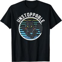 How to Train Your Dragon 3 Hidden World Unstoppable T-Shirt(1) S juoda