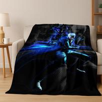 3D D-Devil May Cry DMC Games Vergil Dante Flannel Blanket,Warm and Cozy Soft Throw Blanket for Home Bedroom Bed Sofa Kid Gift 75x90cm