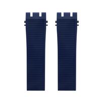 Soft Silicone Rubber Watchband For Tissot T-sport Racing T115.417 Moto GP Strap Men Sport Series Watchband T115 Series Bracelet 22-20mm&Without Buckle mėlyna