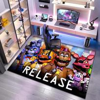 Siaubo filmo Five Nights at Freddy's Kilimas Svetainės, Miegamojo, Namų Sofos Dekoravimui, Vaikų Žaidimų Neslystanti Grindų Kilimėlis 40x60cm( 15x23in )