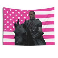 Baelor Targaryen Tapestry Multiple Sizes HD Print Bertie Carvel House Dragon Pink Flag Soft Polyester Indoor Wall Decor Gift 74x94cm(29x37in)