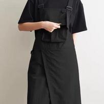 Comfortable Catering Apron Vest-Style Water-repellent Cross Strap Apron Adjustable Waiter Work Apron Nail Salon Coffee Shop juoda