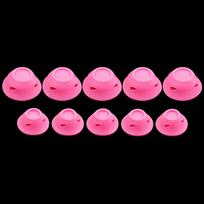 Silicone World 10PCS Set DIY Mushroom Hair Curler Lazy Silicone Rollers Hair Cylinder Twist Hair No Heat Hair Curling Tools rožinė