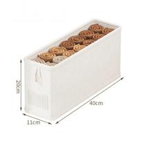 Foldable Wardrobe Organizer Box Handle Space-Saving Underwear Storage Box Multi-Functional Narrow Design Closet Storage Box