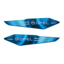 2Pcs Car 3D Stainless Body Fender Side Decorative Stickers For OPEL Corsa Astra OPC Zafira Mokka Antara Ampera Insignia GTC Adam