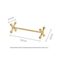 Household Barbell Chopstick Pillow Stainless Steel Electroplate Spoon Holder