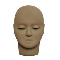 Lash Mannequin Head Simulated with Removable Eyelids Multifunctional False Eyelash Extensions Practice Head Model Make Up Supply