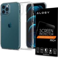 Etui Spigen Ultra Hybrid Do Apple Iphone 12/ 12 Pro 6.1 Crystal Clear + Szkło Alogy