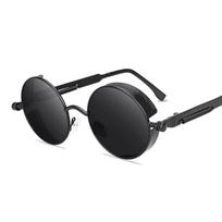 Classic Retro Steampunk Sunglasses Man Woman Designer Round Punk Sun Eyewear Male Female Retro Stylish Oculos De Sol Other