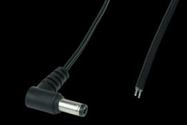 Kabel Zasilający Wtyk Dc 2.5/5.5 Kątowy Przewód 0.5M Do Zasilacza Led