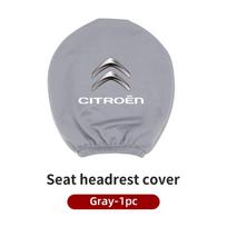 Automobilio sėdynės galvos atramos užvalkalas nuo nešvarumų, elastingas, automobilio interjero prekės Citroen C5 C1 C2 Berlingo Celysee Cactus Picasso Aircross sidabras