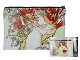 Kosmetyczka Damska Piórnik Alfons Mucha Wiosna Carmani Na Prezent