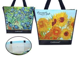 Torba Trapezowa Damska Na Ramię Van Gogh Carmani Kolaż Na Zakupy