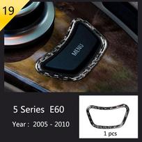 Carbon Fiber For BMW 5 Series E60 Car Inner Gearshift Air Conditioning CD Panel Door Armrest Decorative Cover Trim Car Sticker