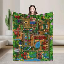 Stardew Valley Animals Chicken Super Warm Blankets  Travel Plush Bedding Throws Novelty Couch Flannel Bedspread Sofa Bed Cover 75x90cm