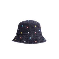 New Sun Protection Flower Embroidery Cowboy Hat Windproof All-match Big Brim Sun Hat Retro Sun Cap Summer juoda