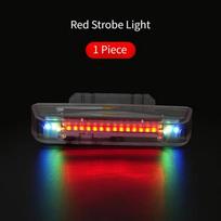 Truck Safety Beacon Solar Strobe Light Secure Attachment Strobe Light Solar Strobe 20 LED Beads 10 Flashing Modes raudona