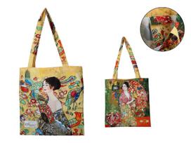 Torba Na Ramię Gustav Klimt Kobieta Z Wachlarzem Płócienna Torba Eko