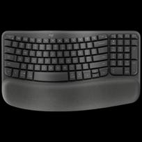 Logitech WAVE KEYS Ergonomic Wireless Bluetooth Keyboard smėlinė