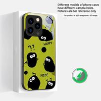 Funny hand drawn style Suitable For iPhone 16E 17 Pro Max 15 Pro 14 13 Plus 12 mini 11 16 Air 17Pro magnetism Glass Phone Case iPhone 15 Pro Max